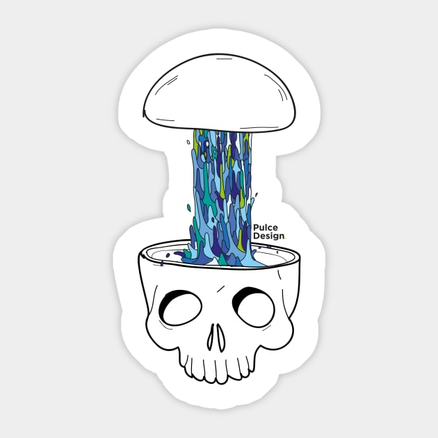 SplashSkull Sticker by PulceDesign